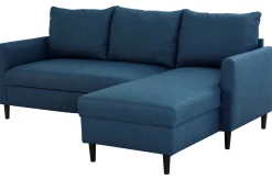 PGS Ecksofa Tweety rechts - 192x137x82cm - Stoff navy