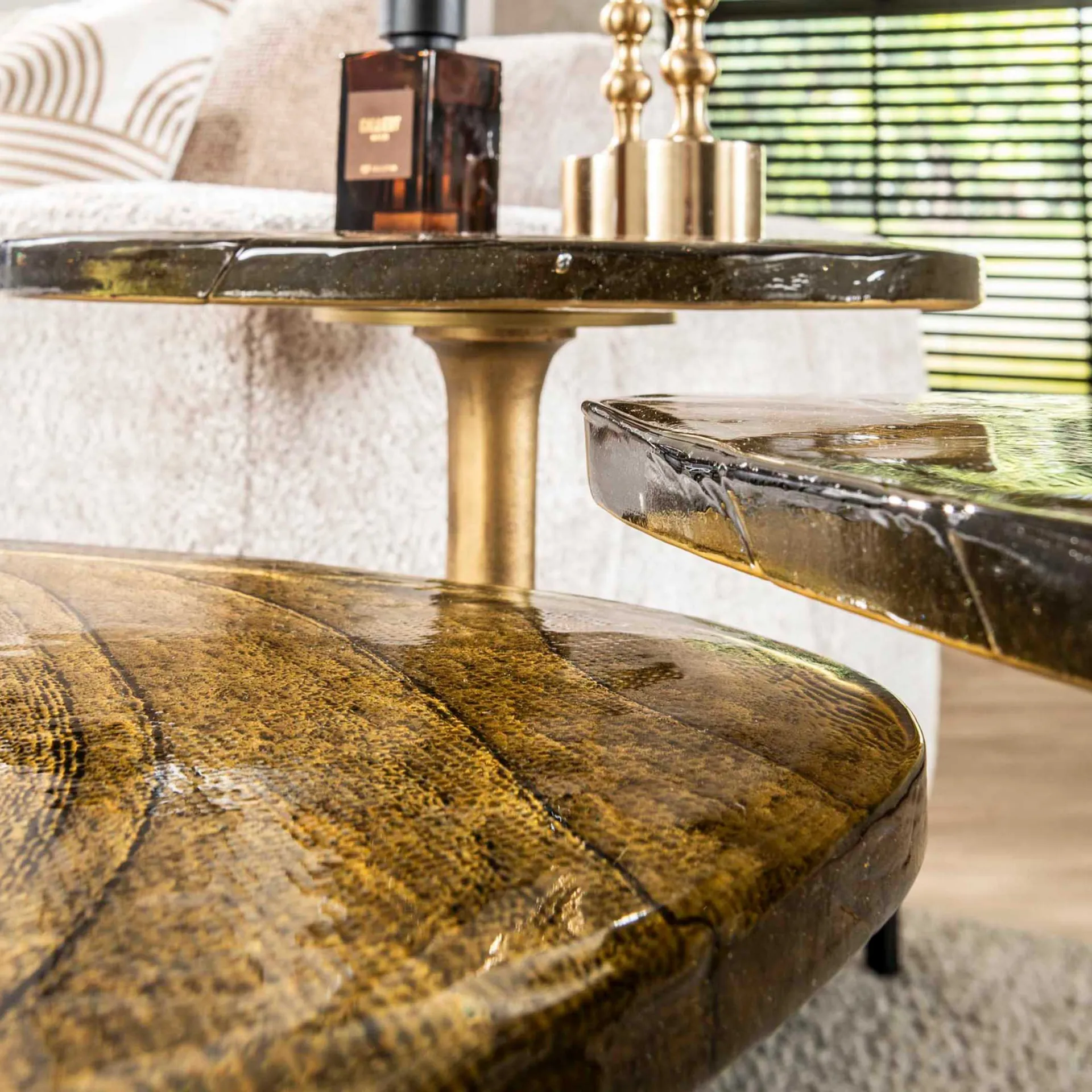 Emob Eclipse L Beistelltisch Antique Finish