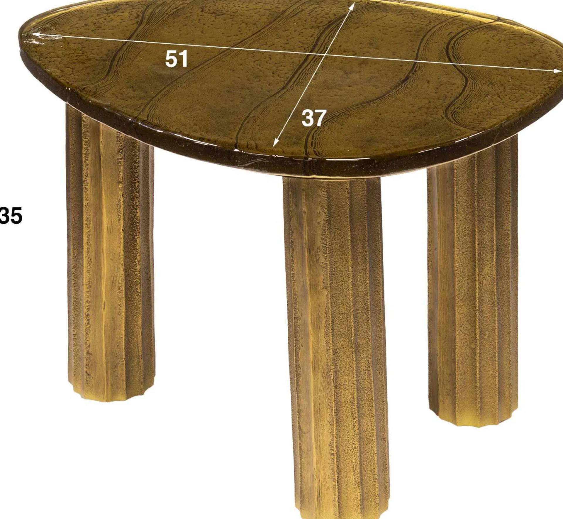 Emob Eclipse S Antique Couchtisch