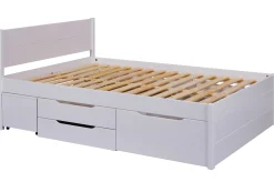 Efetivo Doppelbett 180x200cm mit Stauraum - weiß