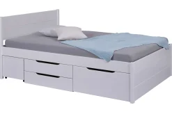 Efetivo Doppelbett 180x200cm mit Stauraum - weiß