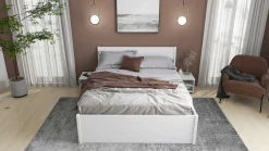 Efetivo Doppelbett 180x200cm mit Stauraum - weiß