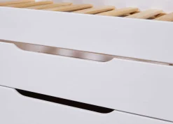 Efetivo Einzelbett 90x200cm mit Stauraum - weiß