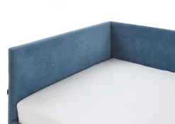 Einzelbett Cool | Mit Rückenlehne | 120 x 200 cm | Blaues Design