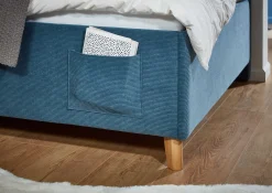 Einzelbett Cool | Mit Rückenlehne | 120 x 200 cm | Blaues Design