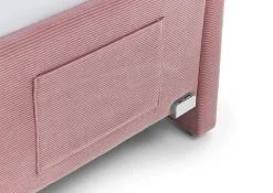 Einzelbett Cool | Mit Rückenlehne | 140 x 200 cm | Rosa Design
