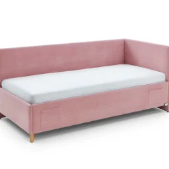 Einzelbett Cool | Mit Rückenlehne | 140 x 200 cm | Rosa Design