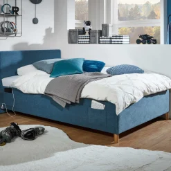 Einzelbett Cool | 90 x 200 cm | Blau