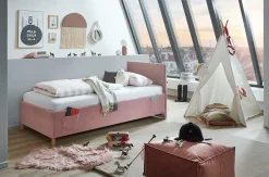 Einzelbett Cool | 120 x 200 cm | Rosa Design