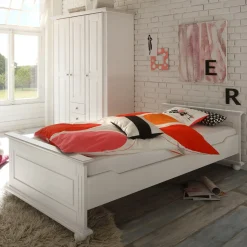 Einzelbett Laurel 90x200 - weiß