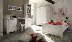 Einzelbett Laurel 90x200 - weiß