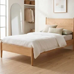 Einzelbett Loft - 90x200cm - mit Lattenrost - massiver Eiche