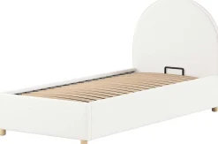 Einzelbett Maeva - 90x200cm - mit Stauraum - weiß
