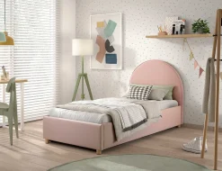 Einzelbett Maeva - 90x200cm - mit Stauraum - rosa