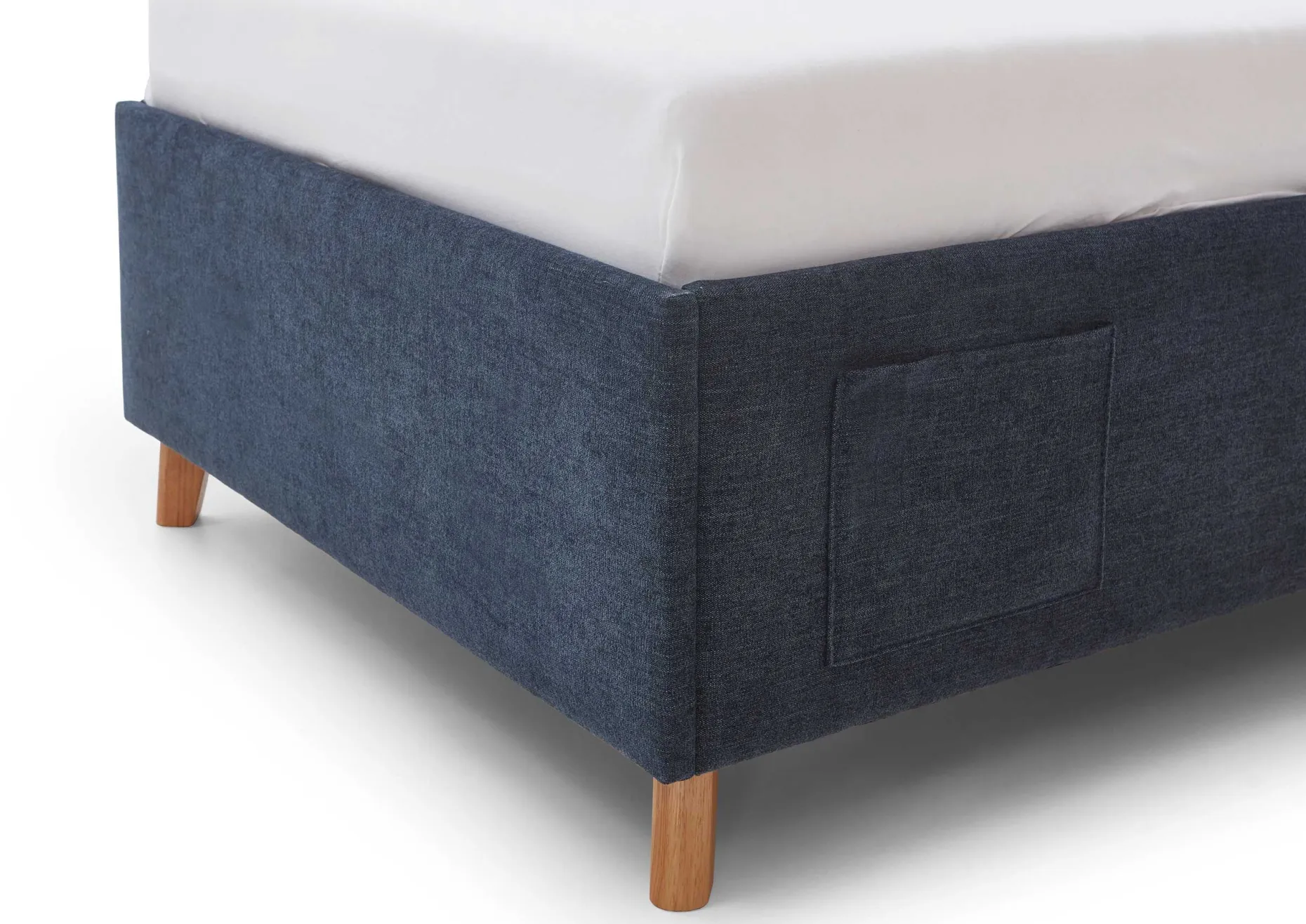 Einzelbett Ollie | 120 x 200 cm | Design Blau