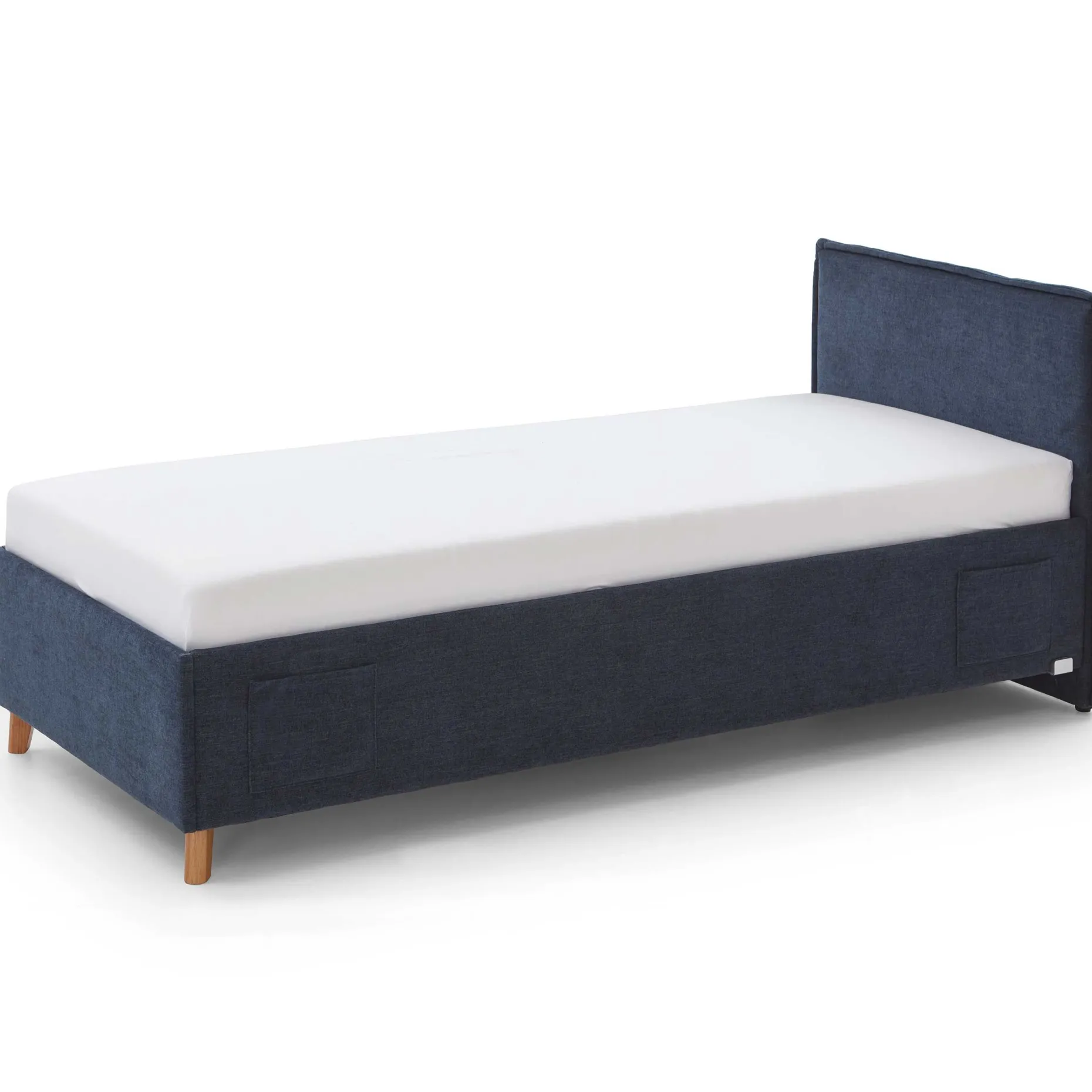 Einzelbett Ollie | 120 x 200 cm | Design Blau
