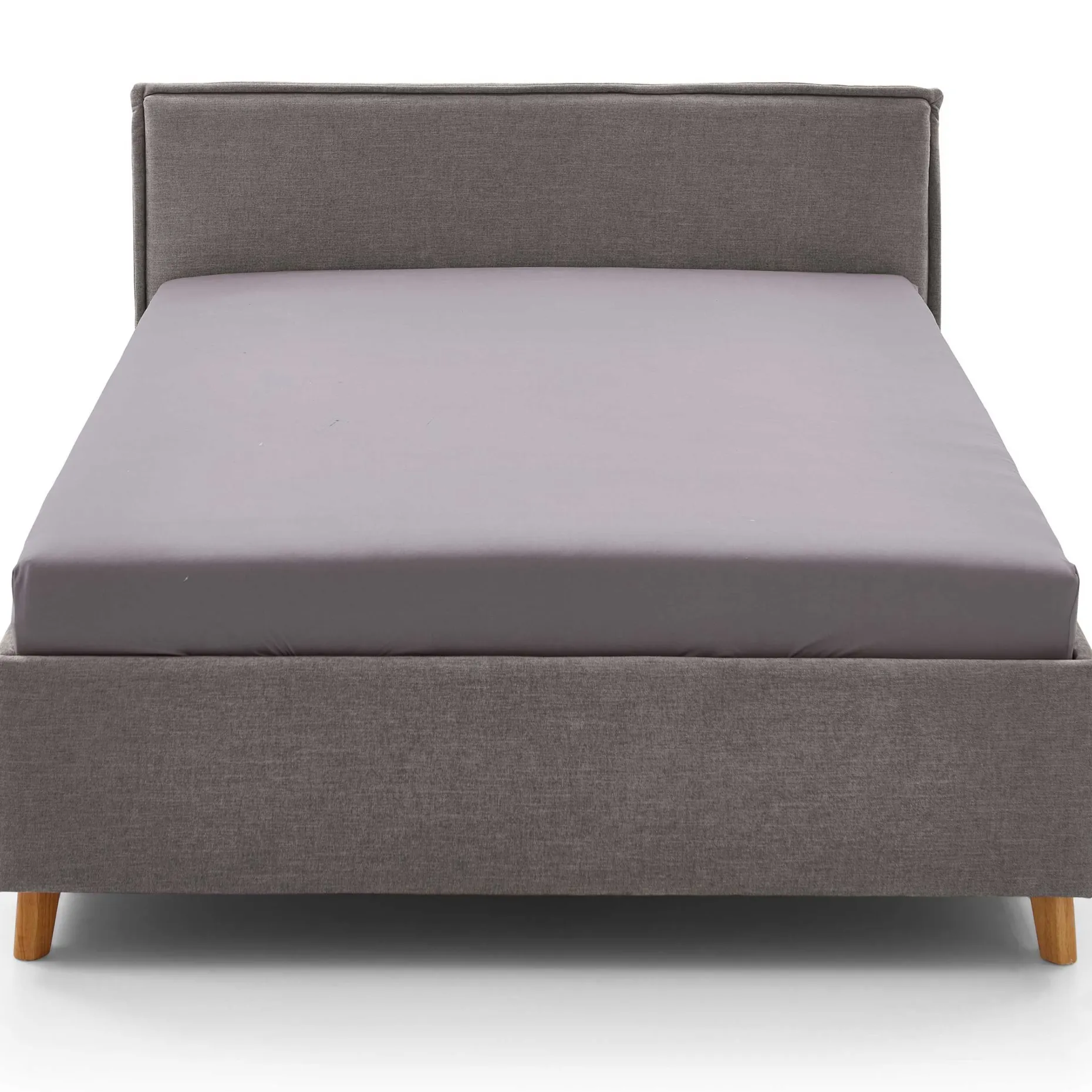 Einzelbett Ollie | 90 x 200 cm | Design Grau