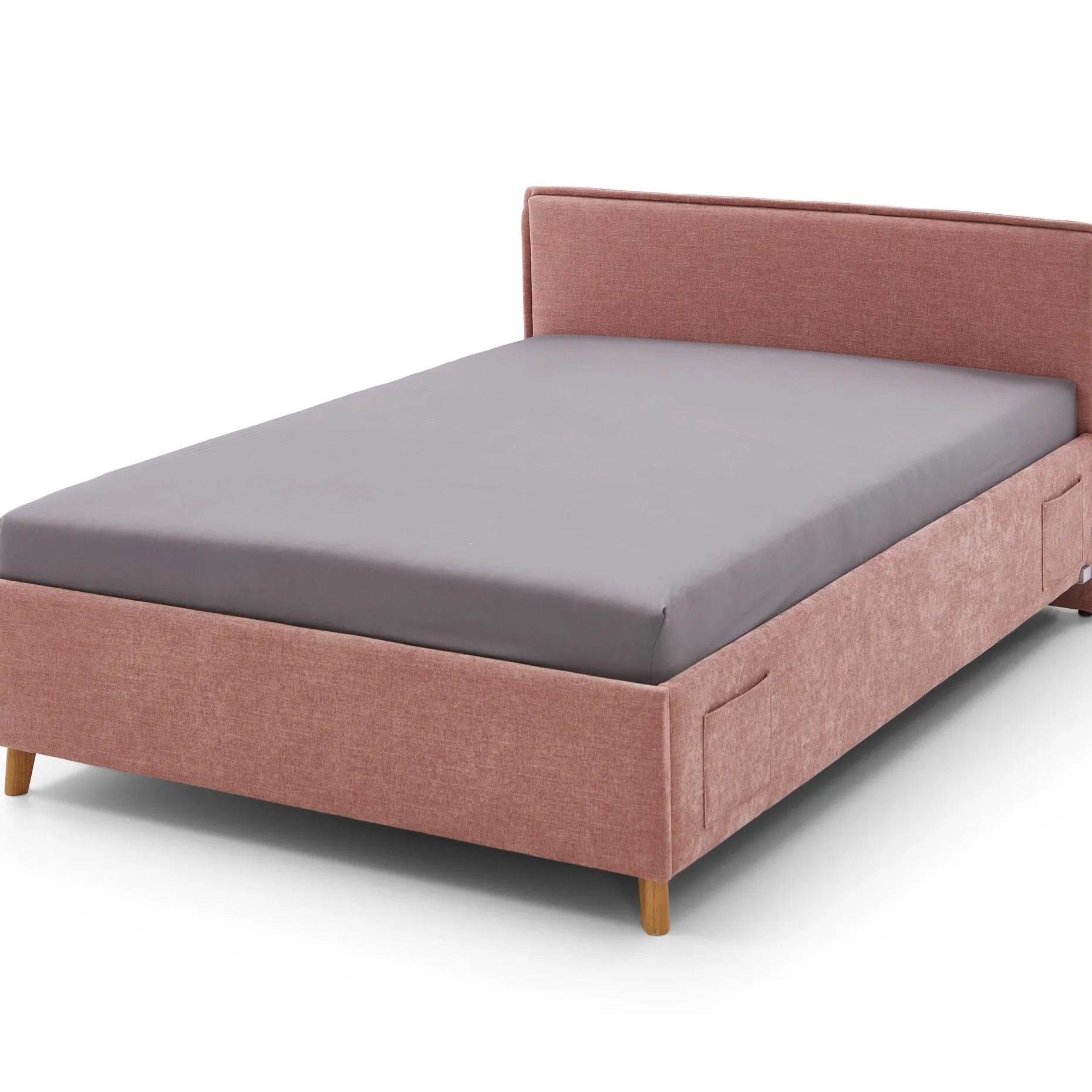 Einzelbett Ollie | 120 x 200 cm | Rosa Design