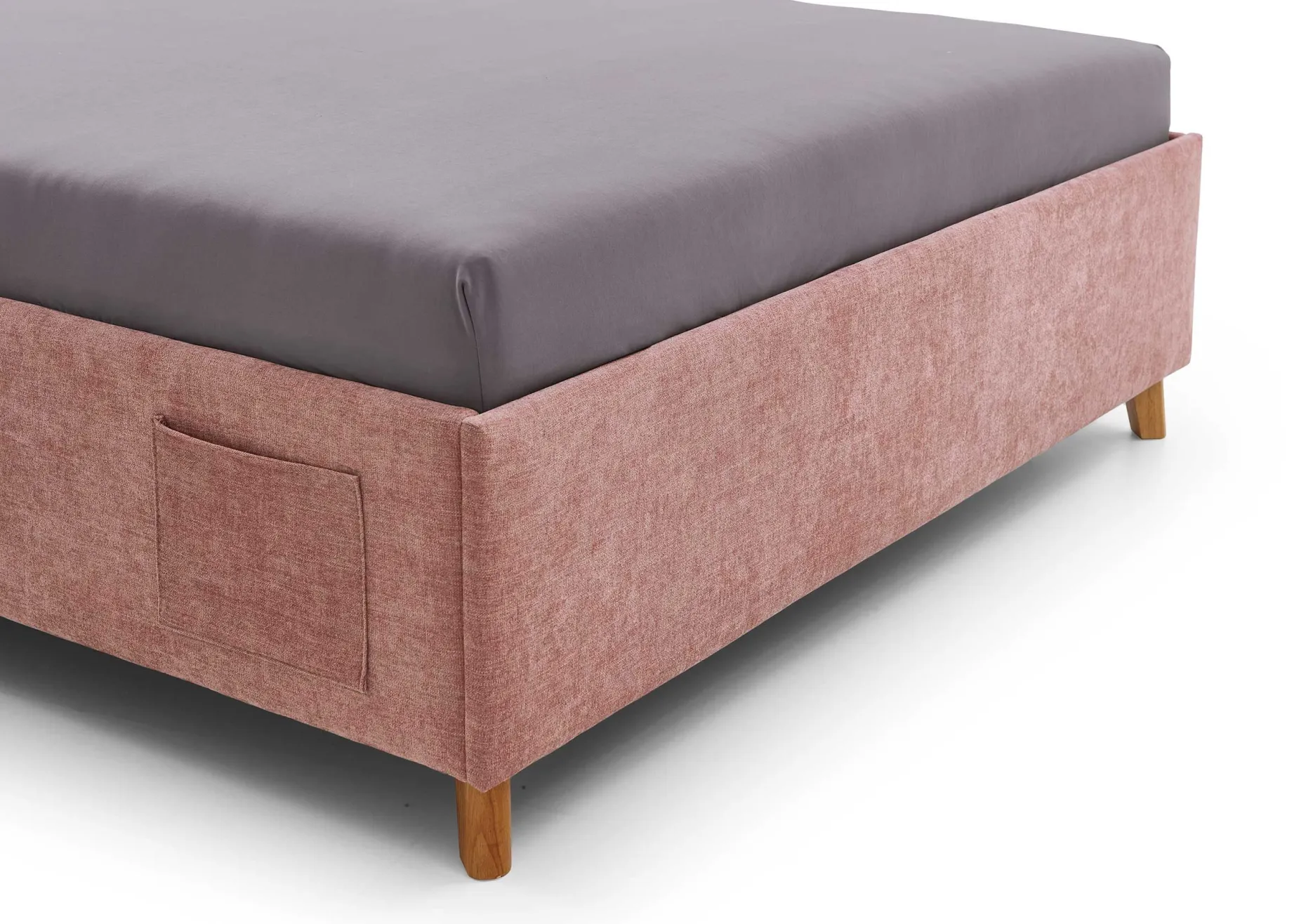 Einzelbett Ollie | 120 x 200 cm | Rosa Design