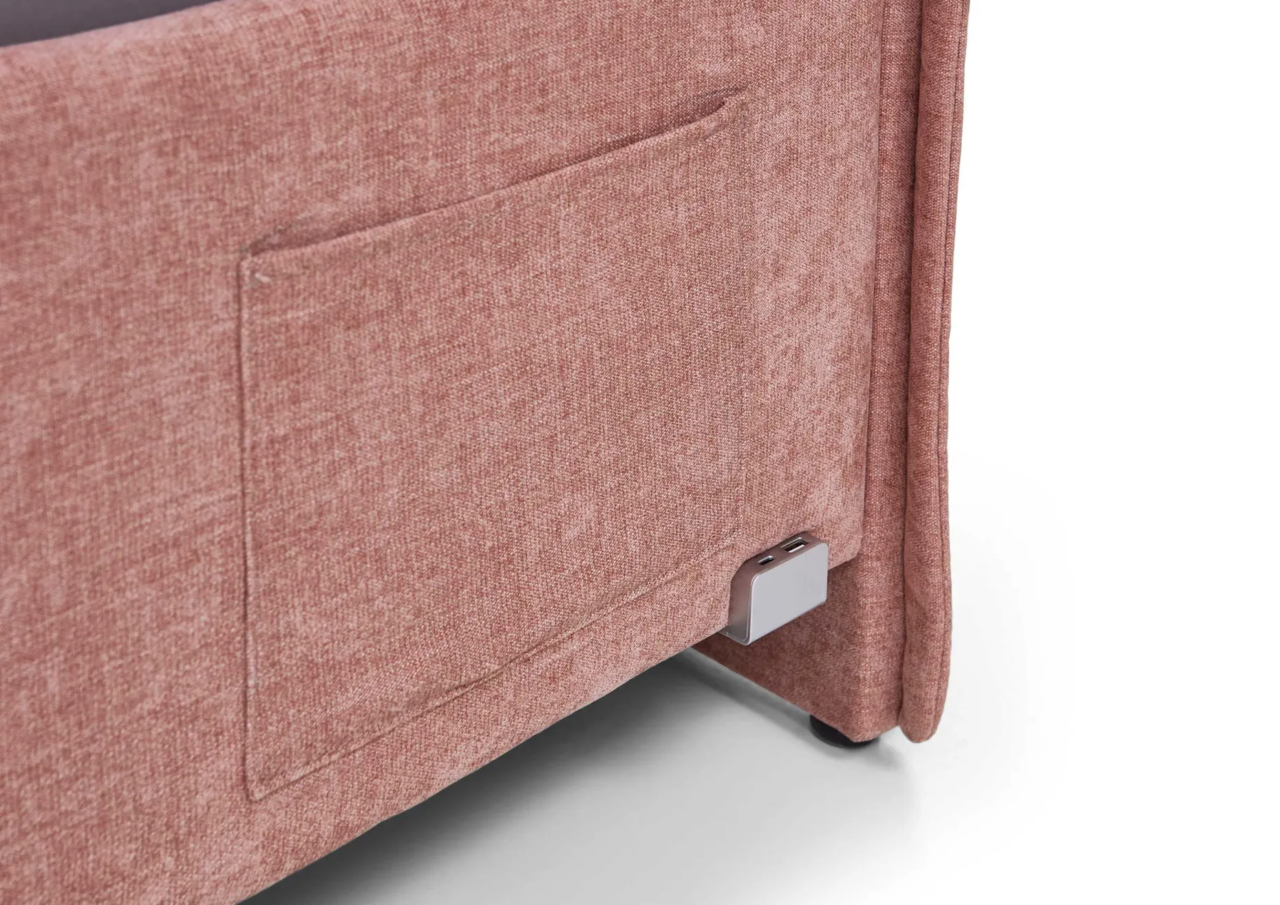 Einzelbett Ollie | 120 x 200 cm | Rosa Design