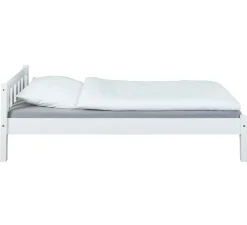 Einzelbett Vilmar massivholz - weiß