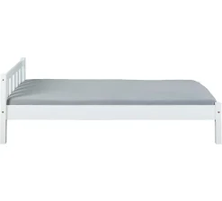 Einzelbett Vilmar massivholz - weiß