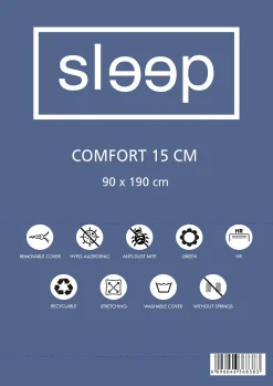 Einzelmatratze Comfort 90x190cm - Kaltschaum