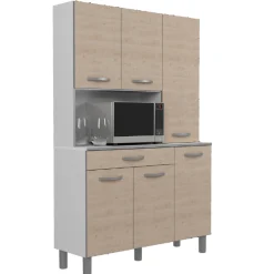 Eko Buffetschrank mit 6 Türen und 1 Schublade - Eichendekor