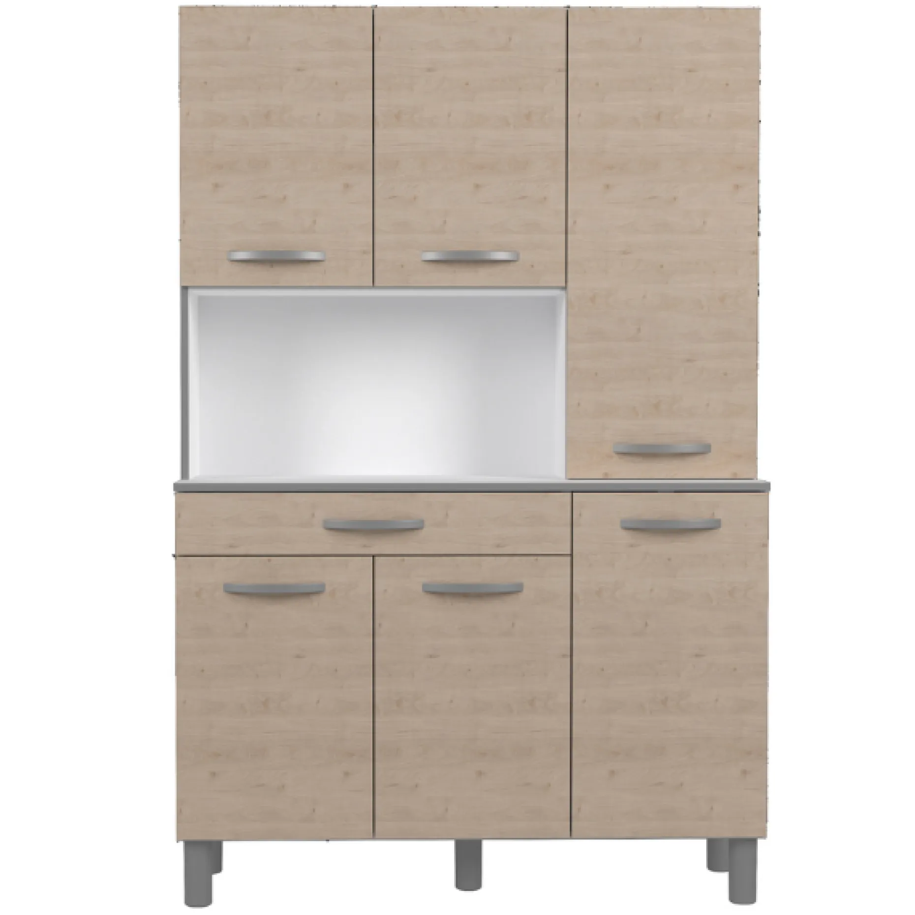 Eko Buffetschrank mit 6 Türen und 1 Schublade - Eichendekor