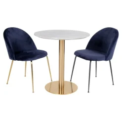 House Nordic Eleganter Bozener Esstisch - und Marmor | Ø90x75cm