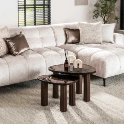 Emob eleganter Eclipse S Couchtisch in Antik-