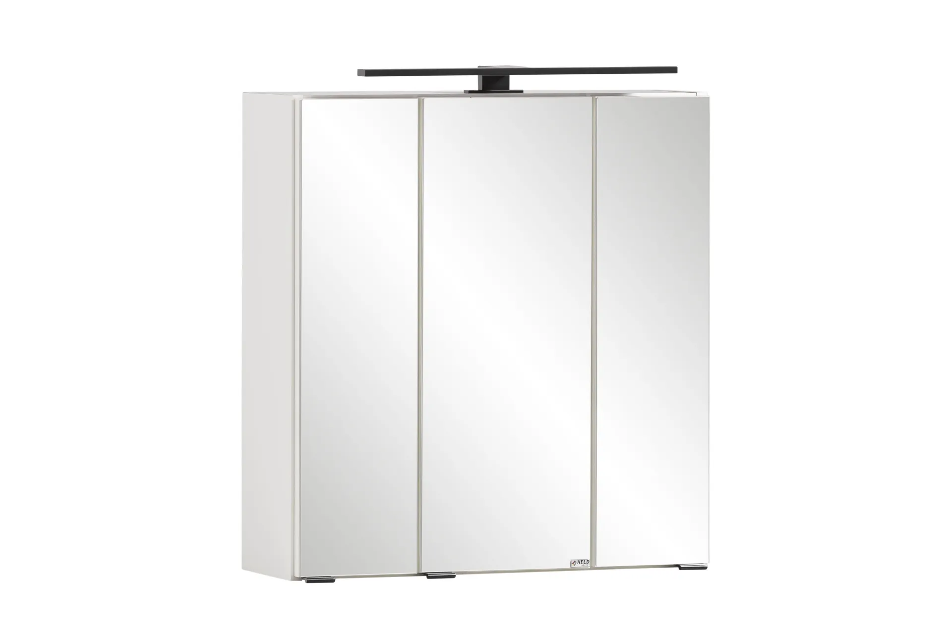 Held Ensemble de salle de bain Meran | Meuble lavabo, armoire de toilette avec éclairage | Blanc