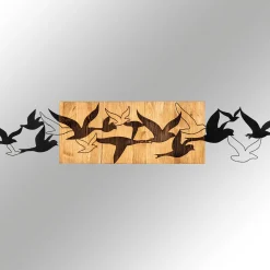 Emob Enzo Dekoratives Wandaccessoire aus Holz | Holzrahmen | 111 x 25 cm