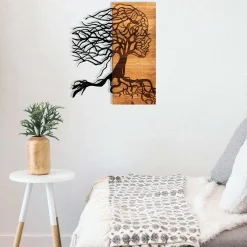 Emob Enzo Dekoratives Wandaccessoire aus Holz | Holzrahmen | 47 x 58 cm