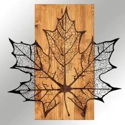 Emob Enzo Dekoratives Wandaccessoire aus Holz | Holzrahmen | 56 x 58 cm