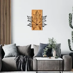 Emob Enzo Dekoratives Wandaccessoire aus Holz | Holzrahmen | 56 x 58 cm