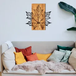 Emob Enzo Dekoratives Wandaccessoire aus Holz | Holzrahmen | 56 x 58 cm