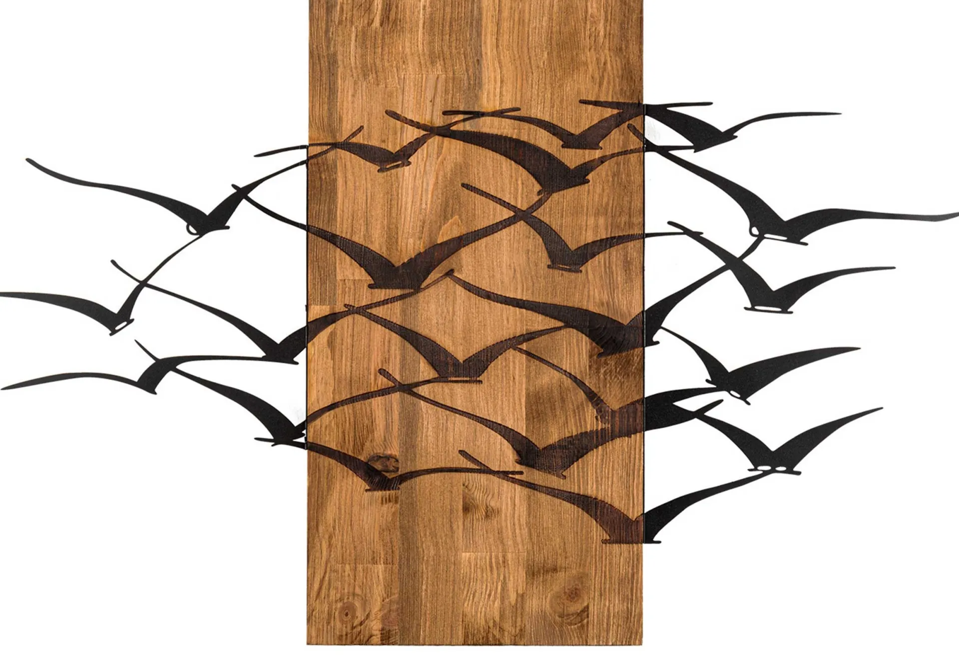 Emob Enzo Dekoratives Wandaccessoire aus Holz | Holzrahmen | 86 x 58 cm