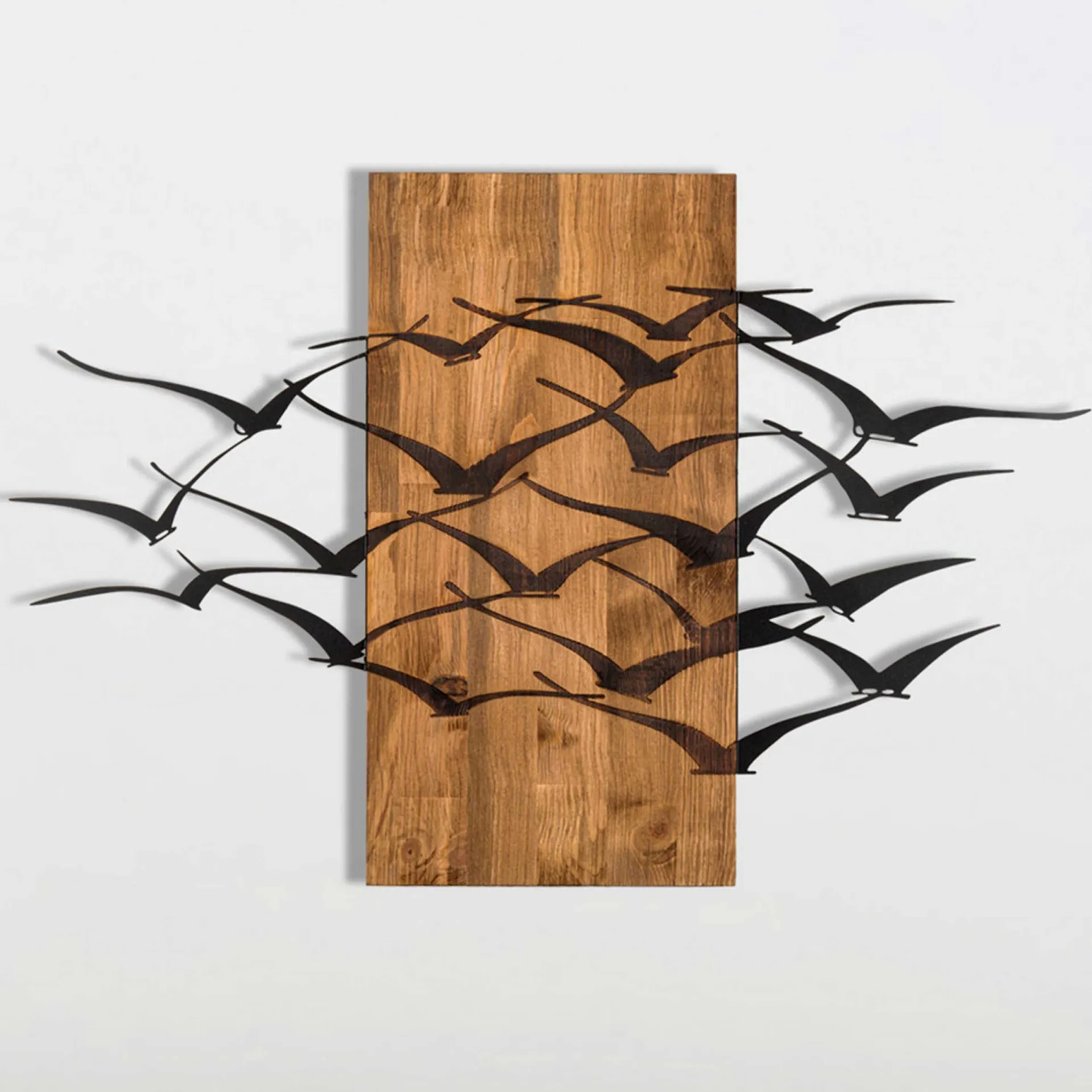 Emob Enzo Dekoratives Wandaccessoire aus Holz | Holzrahmen | 86 x 58 cm