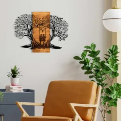 Emob Enzo Dekoratives Wandaccessoire aus Holz | Holzrahmen | 76 x 58 cm