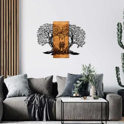 Emob Enzo Dekoratives Wandaccessoire aus Holz | Holzrahmen | 76 x 58 cm