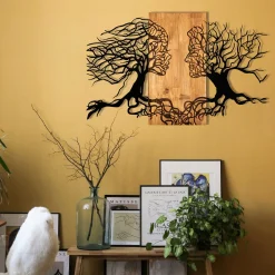 Emob Enzo Dekoratives Wandaccessoire aus Holz | Holzrahmen | 92 x 58 cm