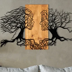 Emob Enzo Dekoratives Wandaccessoire aus Holz | Holzrahmen | 92 x 58 cm