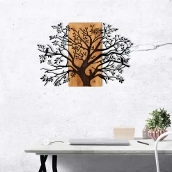 Emob Enzo Dekoratives Wandaccessoire aus Holz | Holzrahmen | 85 x 58 cm