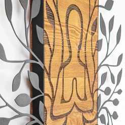 Emob Enzo Dekoratives Wandaccessoire aus Holz | Holzrahmen | 58 x 57,5 ​​cm