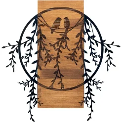 Emob Enzo Dekoratives Wandaccessoire aus Holz | Holzrahmen | 63,3 x 65 cm