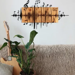 Emob Enzo Dekoratives Wandaccessoire aus Holz | Holzrahmen | 90 x 47 cm