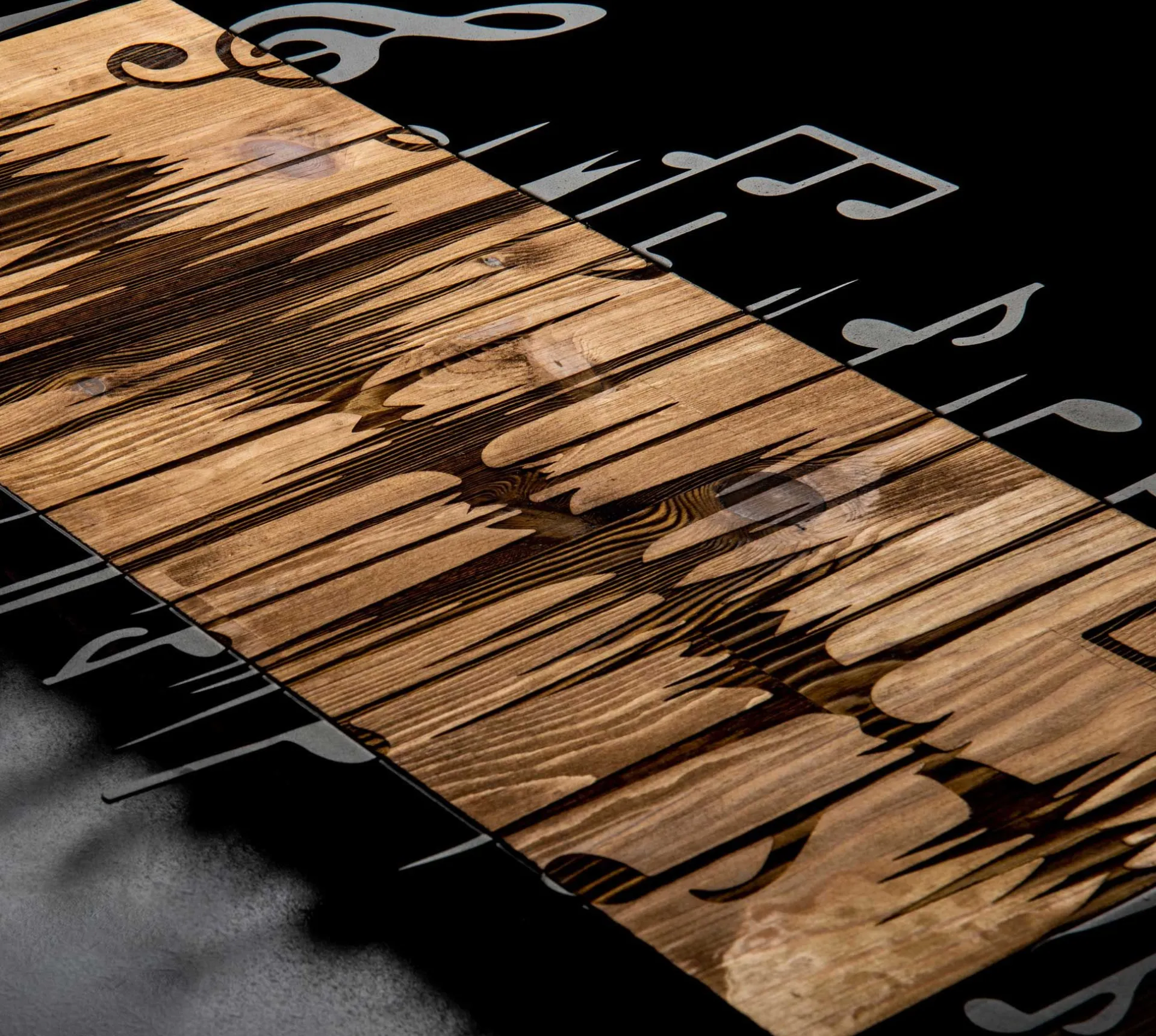 Emob Enzo Dekoratives Wandaccessoire aus Holz | Holzrahmen | 90 x 47 cm