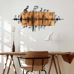 Emob Enzo Dekoratives Wandaccessoire aus Holz | Holzrahmen | 90 x 47 cm