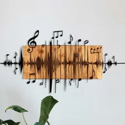 Emob Enzo Dekoratives Wandaccessoire aus Holz | Holzrahmen | 90 x 47 cm